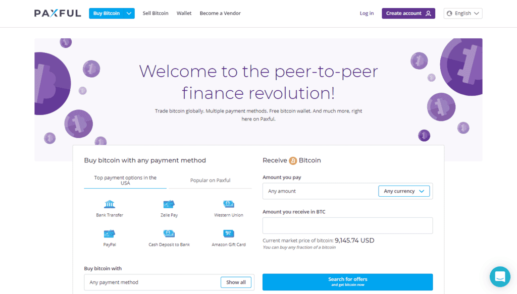 Paxful Homepage