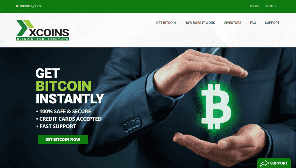 XCOINS Homepage